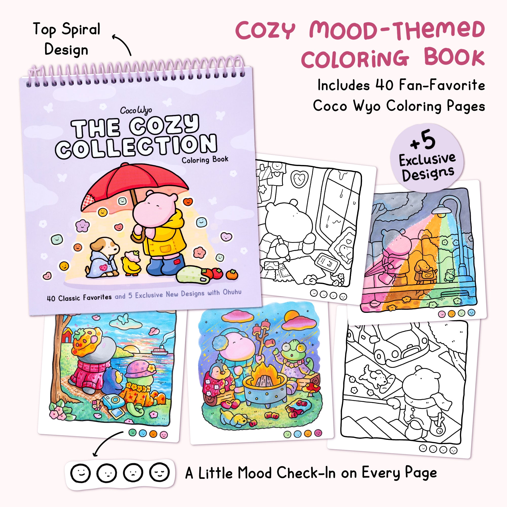 Ohuhu × Coco Wyo コラボ限定 イラストマーカー48色+塗り絵ブック1冊セット
