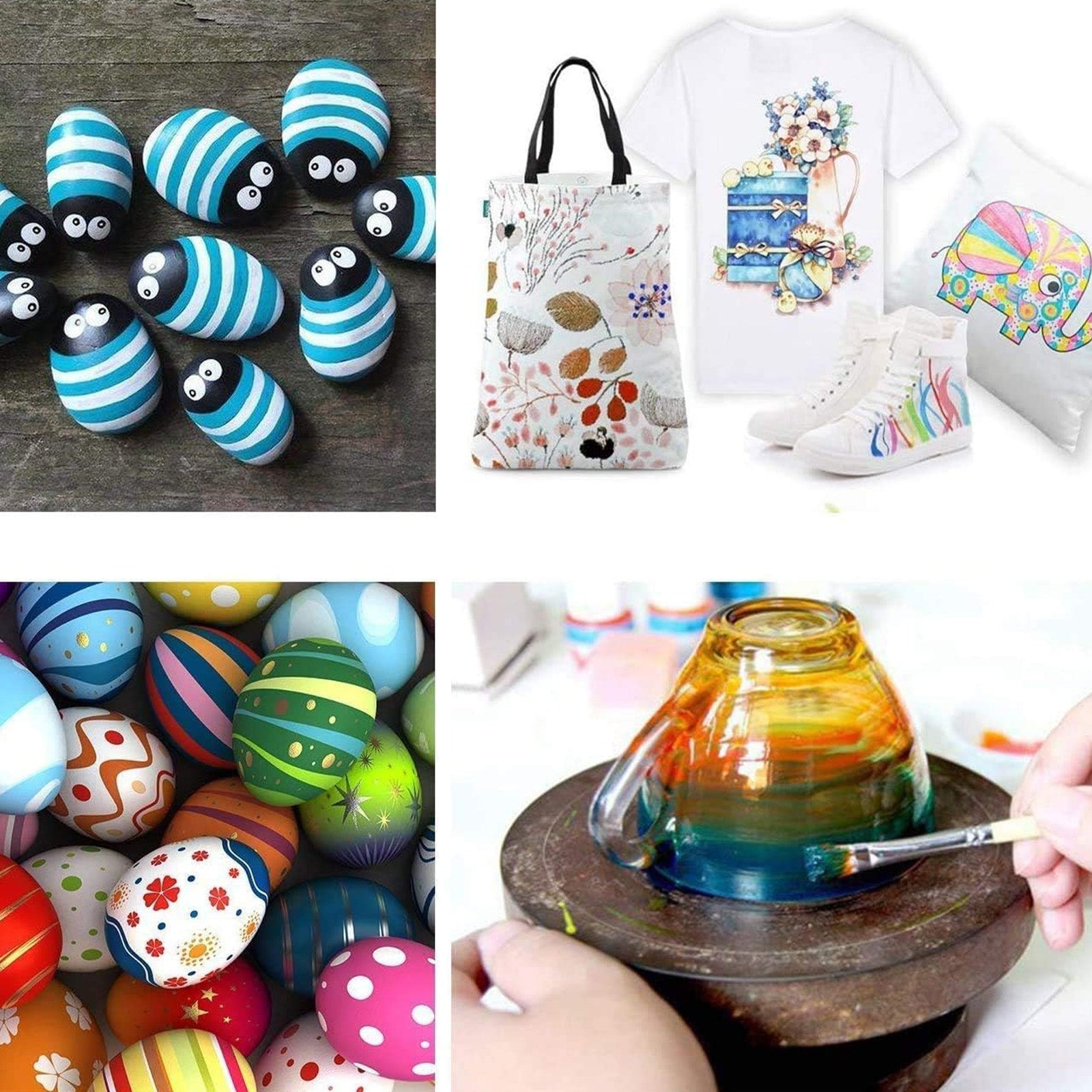 Ohuhu アクリル絵の具 48色 78点セット