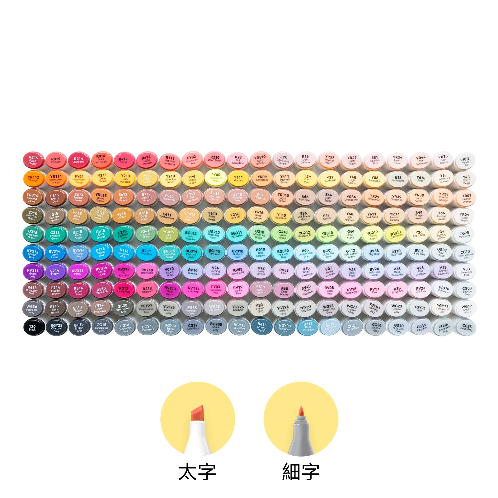 Ohuhu Oahu イラストマーカー 200色 太細両端 – Ohuhu Japan