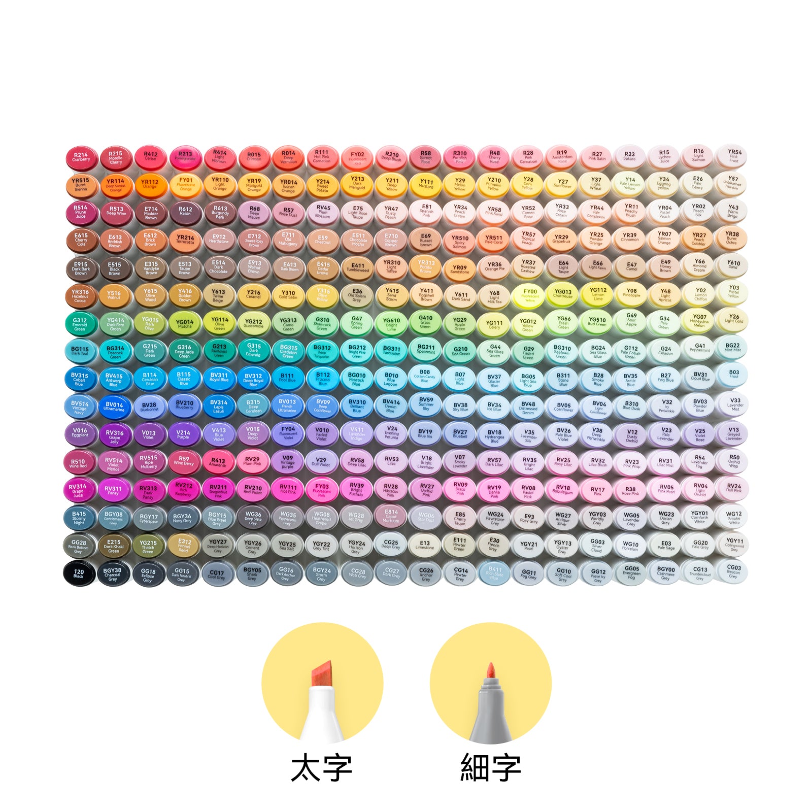 Ohuhu Oahu イラストマーカー 320色 太細両端 – Ohuhu Japan