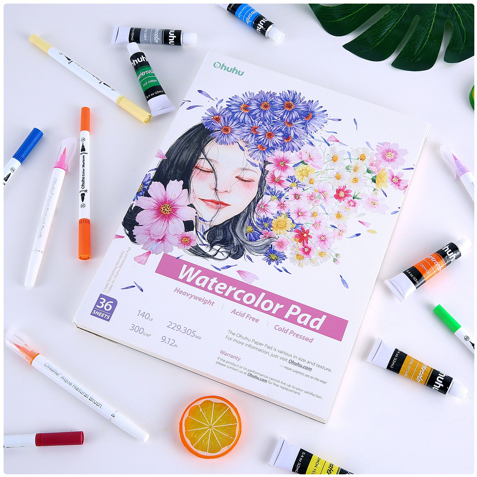 Ohuhu ブロックタイプ水彩紙スケッチブック 2冊セット