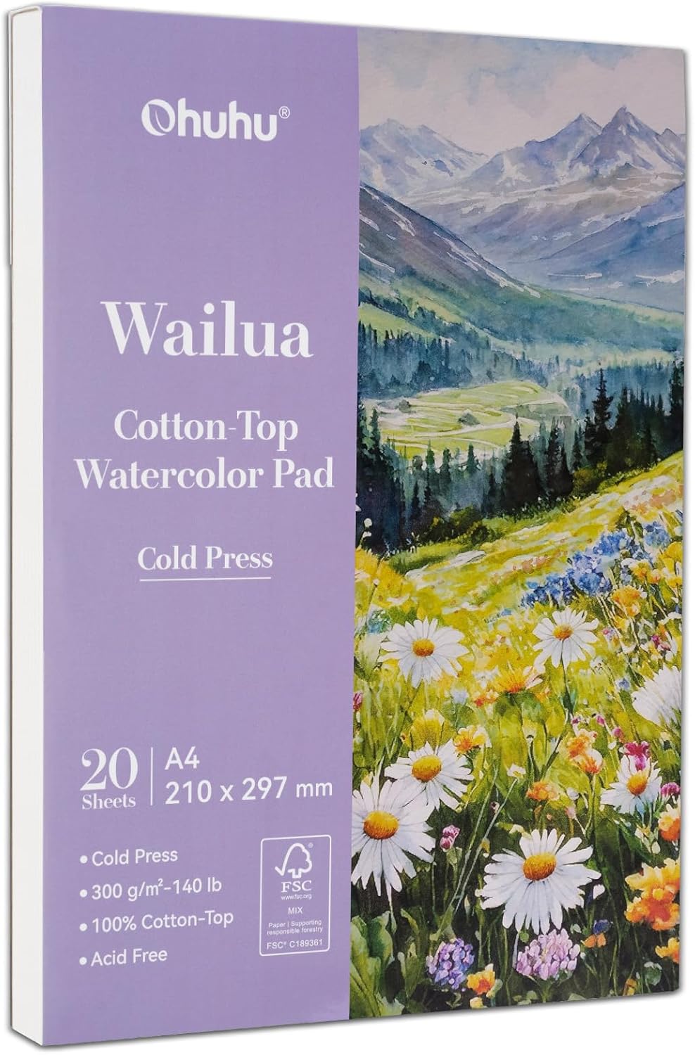 Ohuhu Wailuaシリーズ コットン水彩紙(中目)