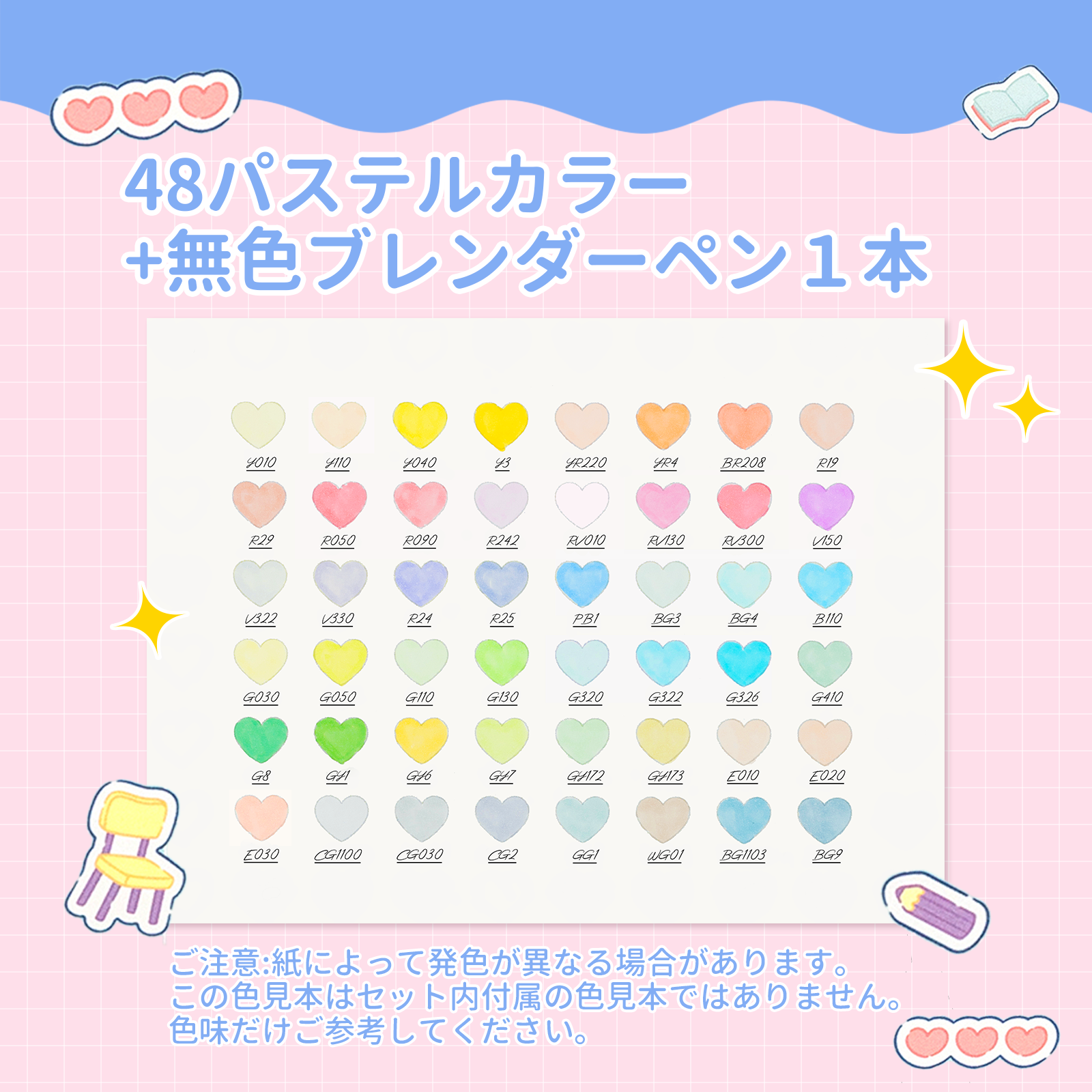 【 サンリオキャラクターズ×Ohuhu 】 イラストマーカー 48色