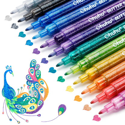 Ohuhu メタリックペン 12色セット