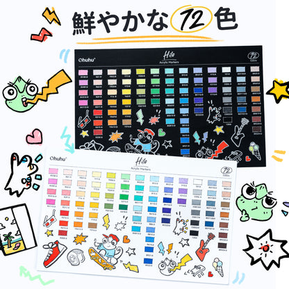 Ohuhu Hiloシリーズ直液式アクリルマーカー