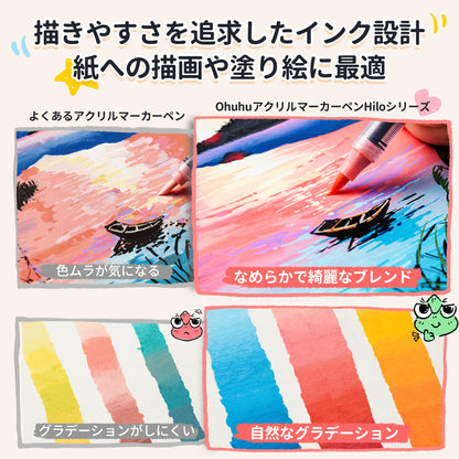 Ohuhu Hiloシリーズ直液式アクリルマーカー