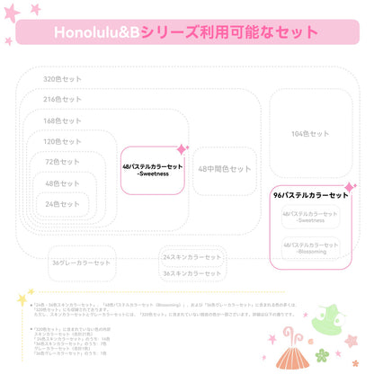 Ohuhu Honolulu イラストマーカー  96パステルカラー