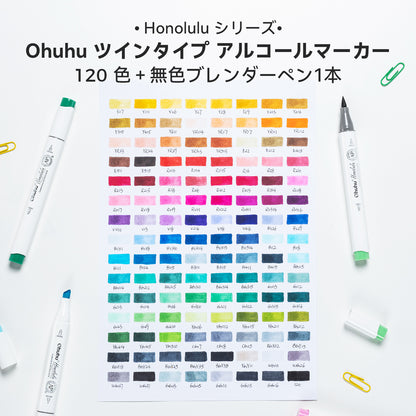 Ohuhu Honolulu イラストマーカー 120色