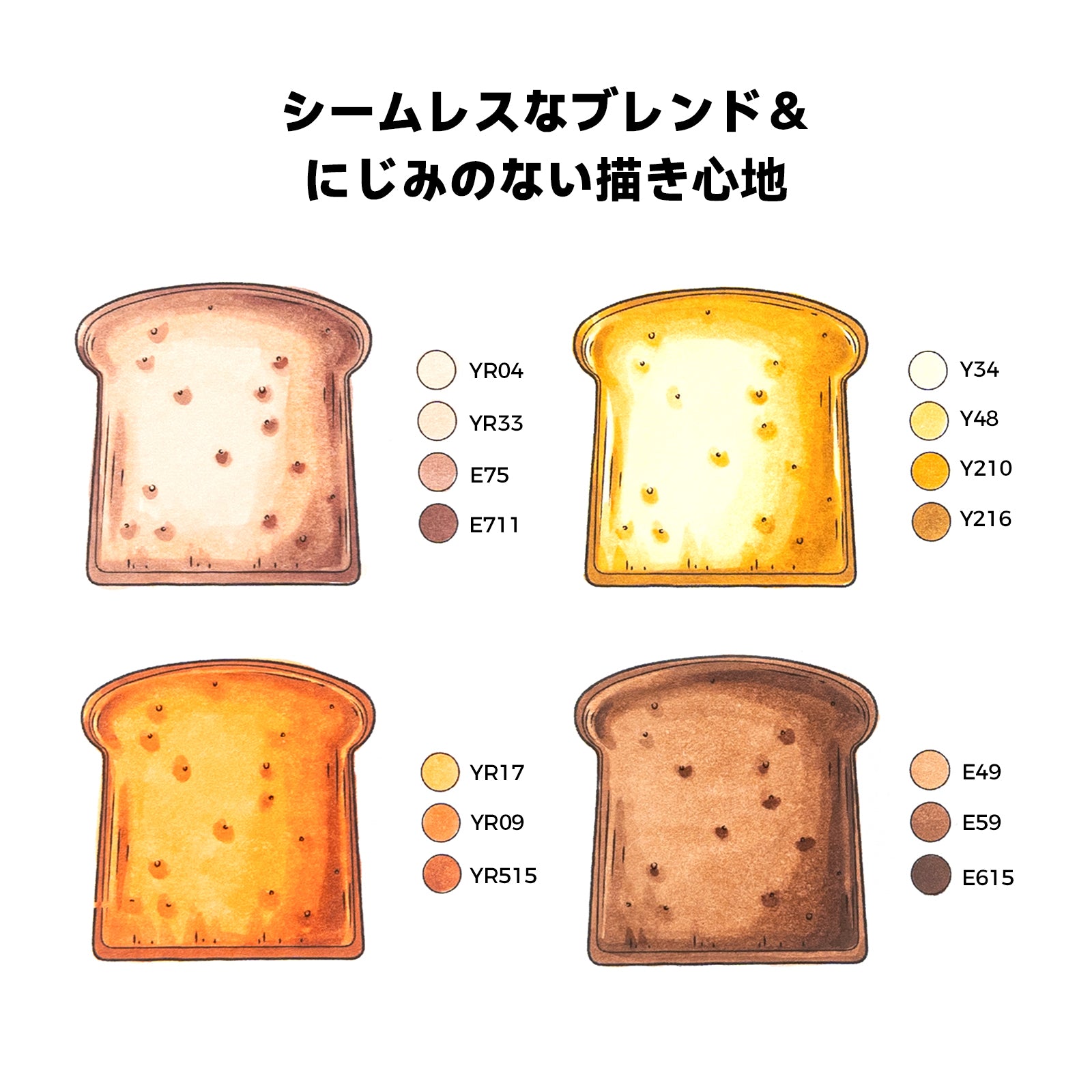 Ohuhu Honolulu イラストマーカー 24スキンカラー