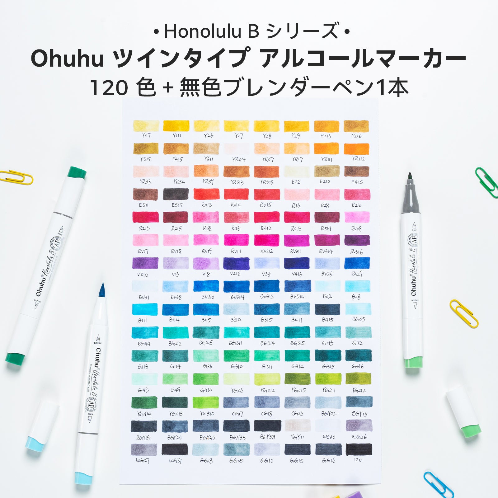 Ohuhu Honolulu イラストマーカー 120色 – Ohuhu Japan
