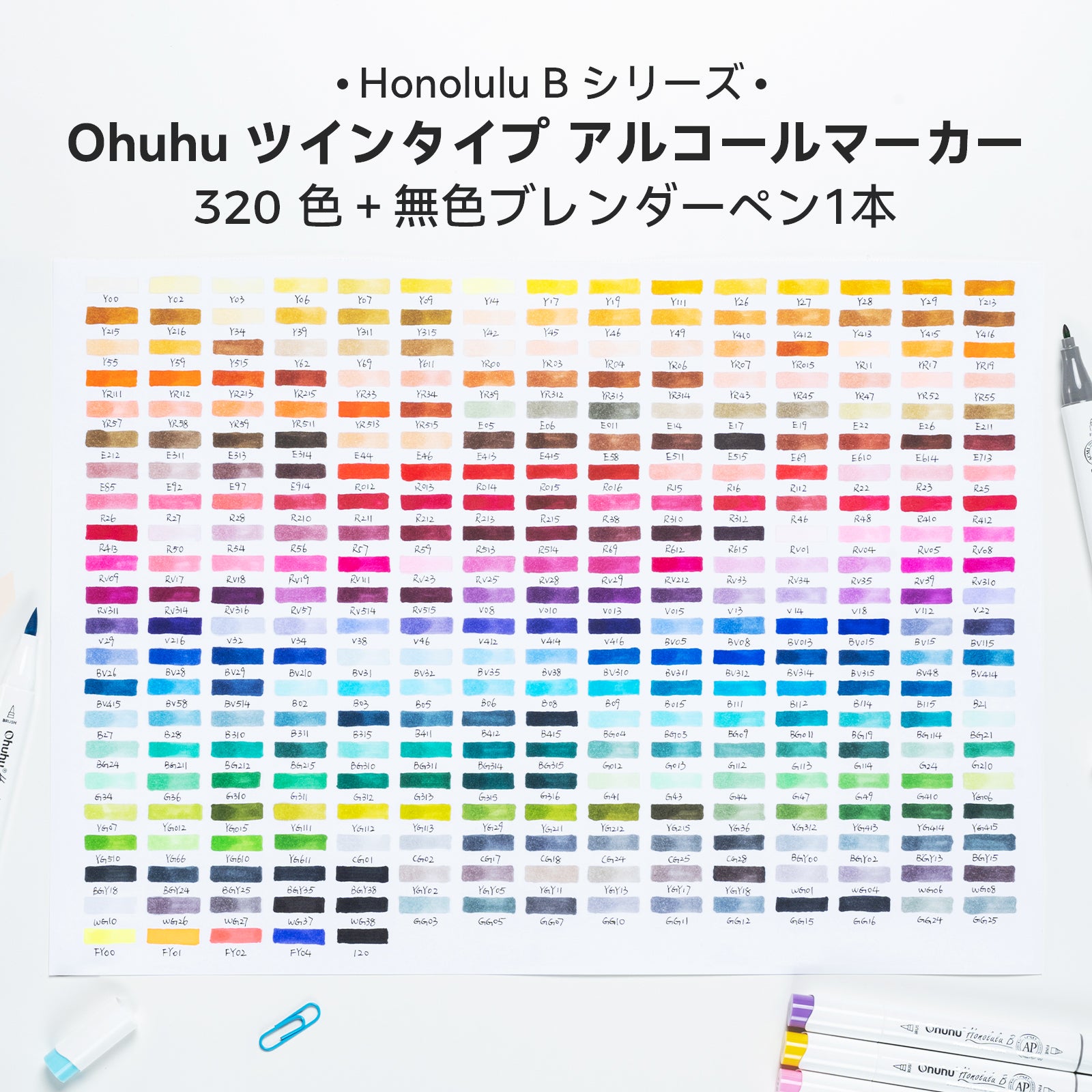 Ohuhu Honolulu イラストマーカー 320色 – Ohuhu Japan