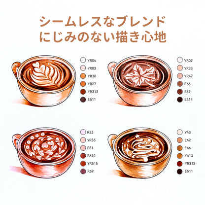 Ohuhu Honolulu S 24スキンカラー イラストマーカー  筆・ソフトチゼル