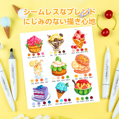 Ohuhu Kaala B イラストマーカー  60色