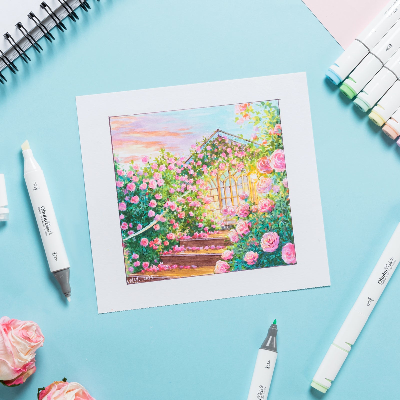 Ohuhu Oahu イラストマーカー 320色 太細両端 – Ohuhu Japan