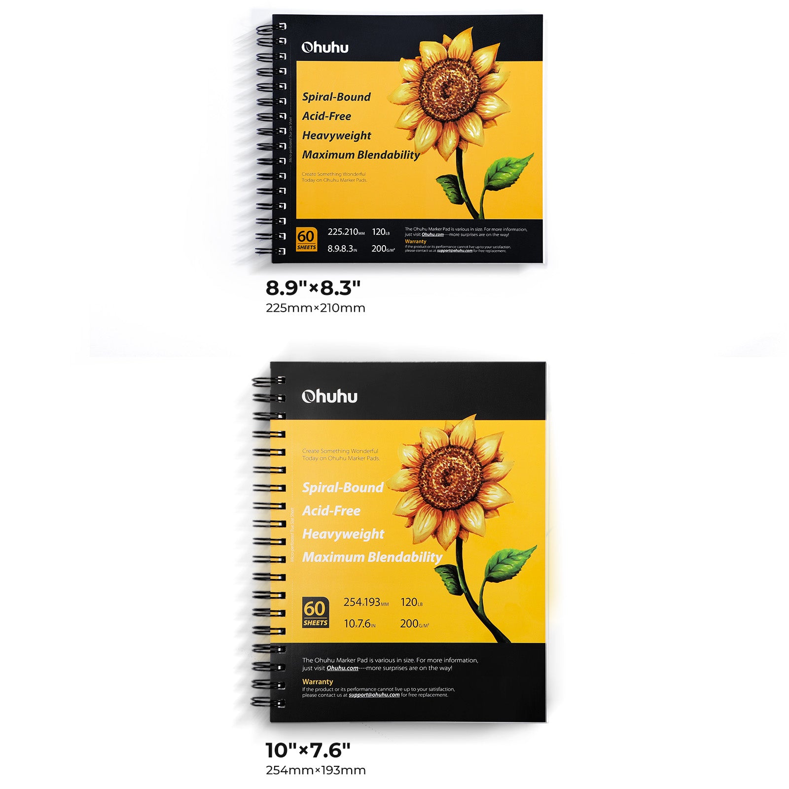 Ohuhuスパイラルリングタイプスケッチブック