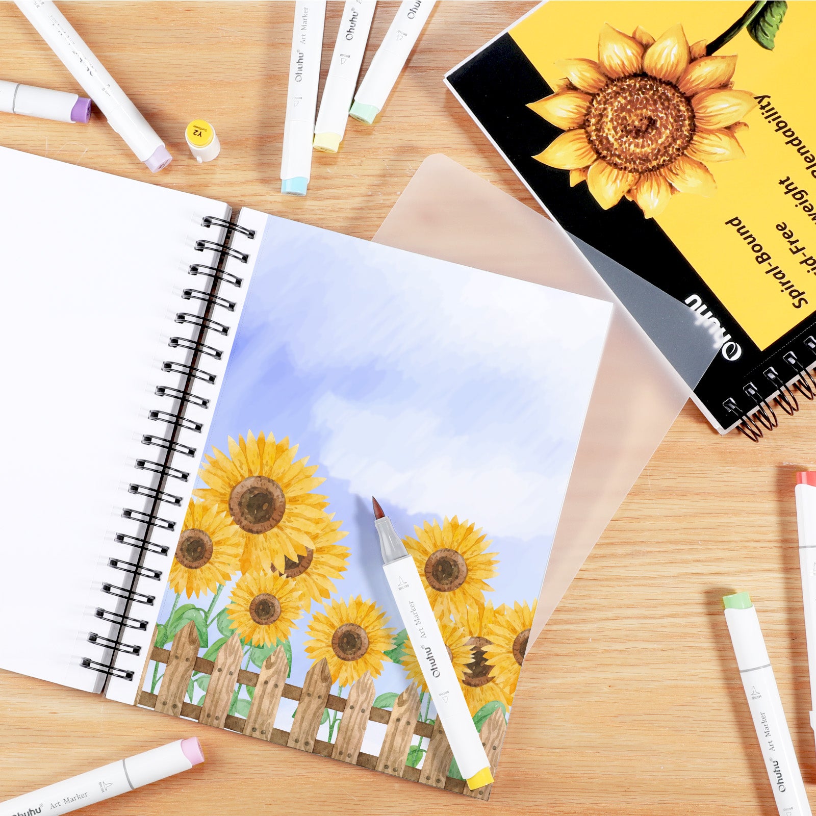 Ohuhuスパイラルリングタイプスケッチブック