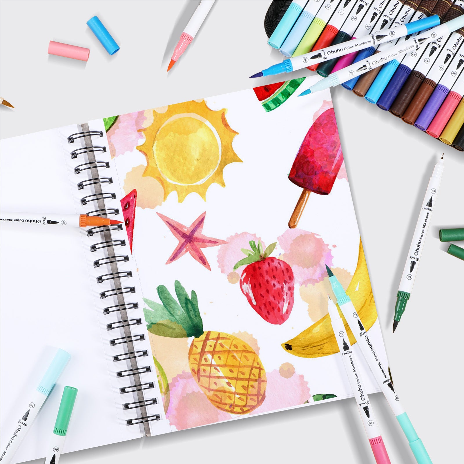 Ohuhuスパイラルリングタイプスケッチブック