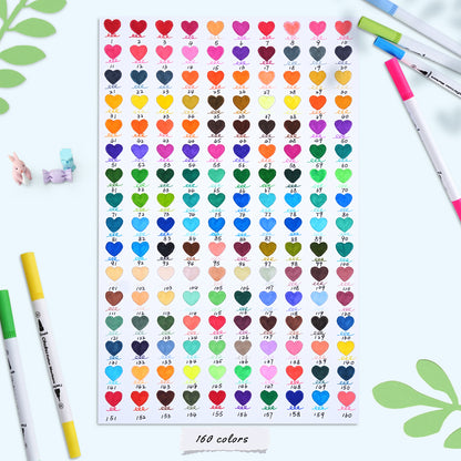 Ohuhu Maui 水性マーカー 160色　筆・極細