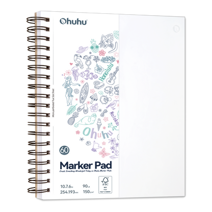 Ohuhu両面使えるスパイラルリングタイプスケッチブック