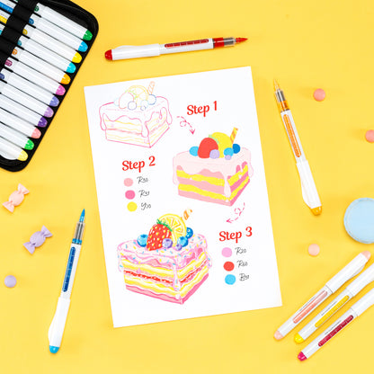 Ohuhu Nahuku 直液式アクリルマーカー  24色セット