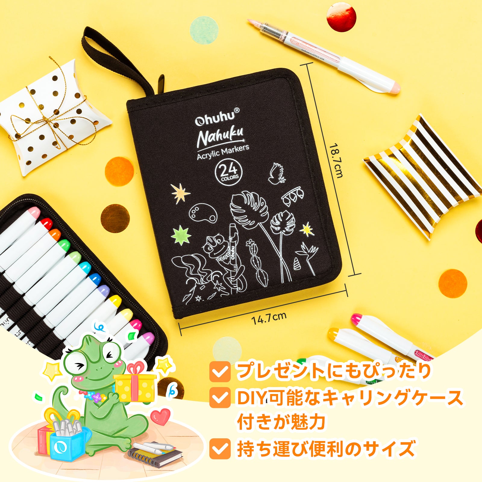 Ohuhu Nahuku 直液式アクリルマーカー 24色セット – Ohuhu Japan