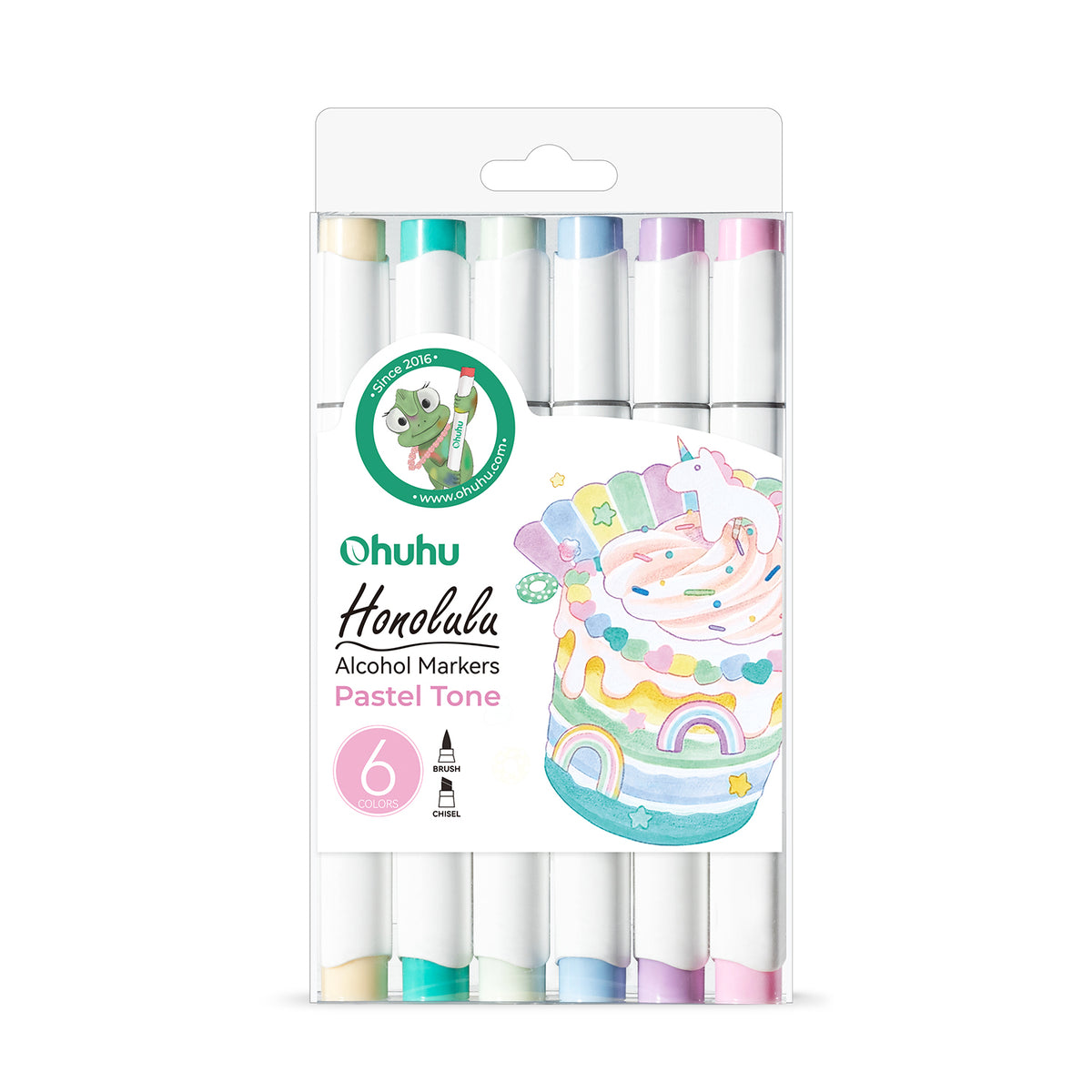 Ohuhu Honolulu イラストマーカー6色セット