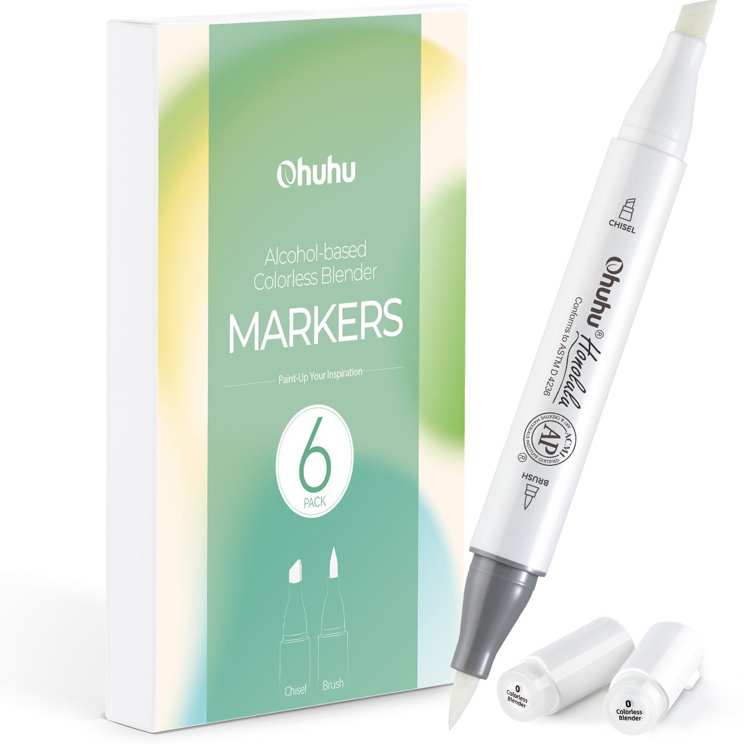 Ohuhu 無色ブレンダーペン 6本セット