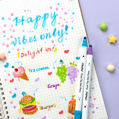 Ohuhu ドットマーカーペン 24色