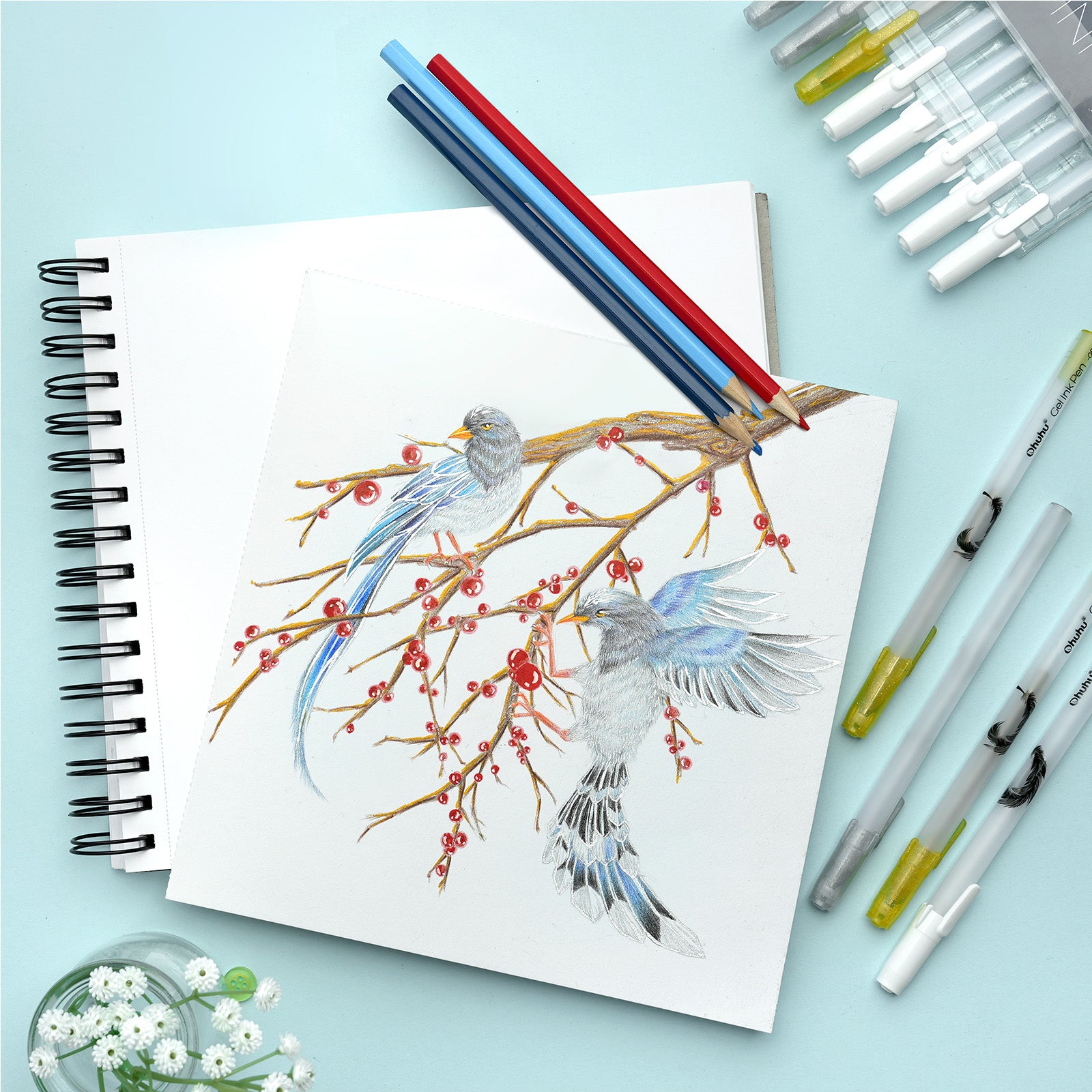 Ohuhu ゲルインクボールペン 12色