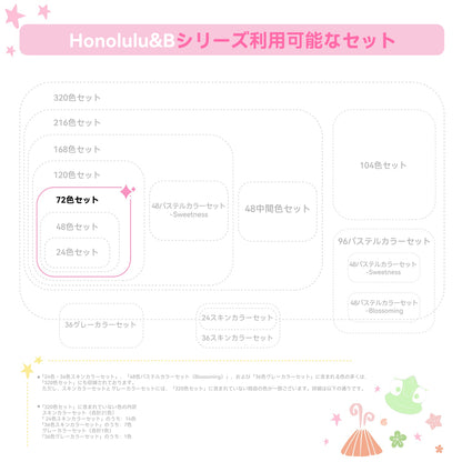 Ohuhu  Honolulu  イラストマーカー 72色