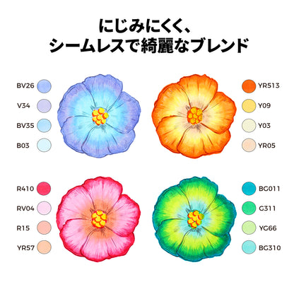 Ohuhu Honolulu Plus イラストマーカー  プレミアムブラシ・太字