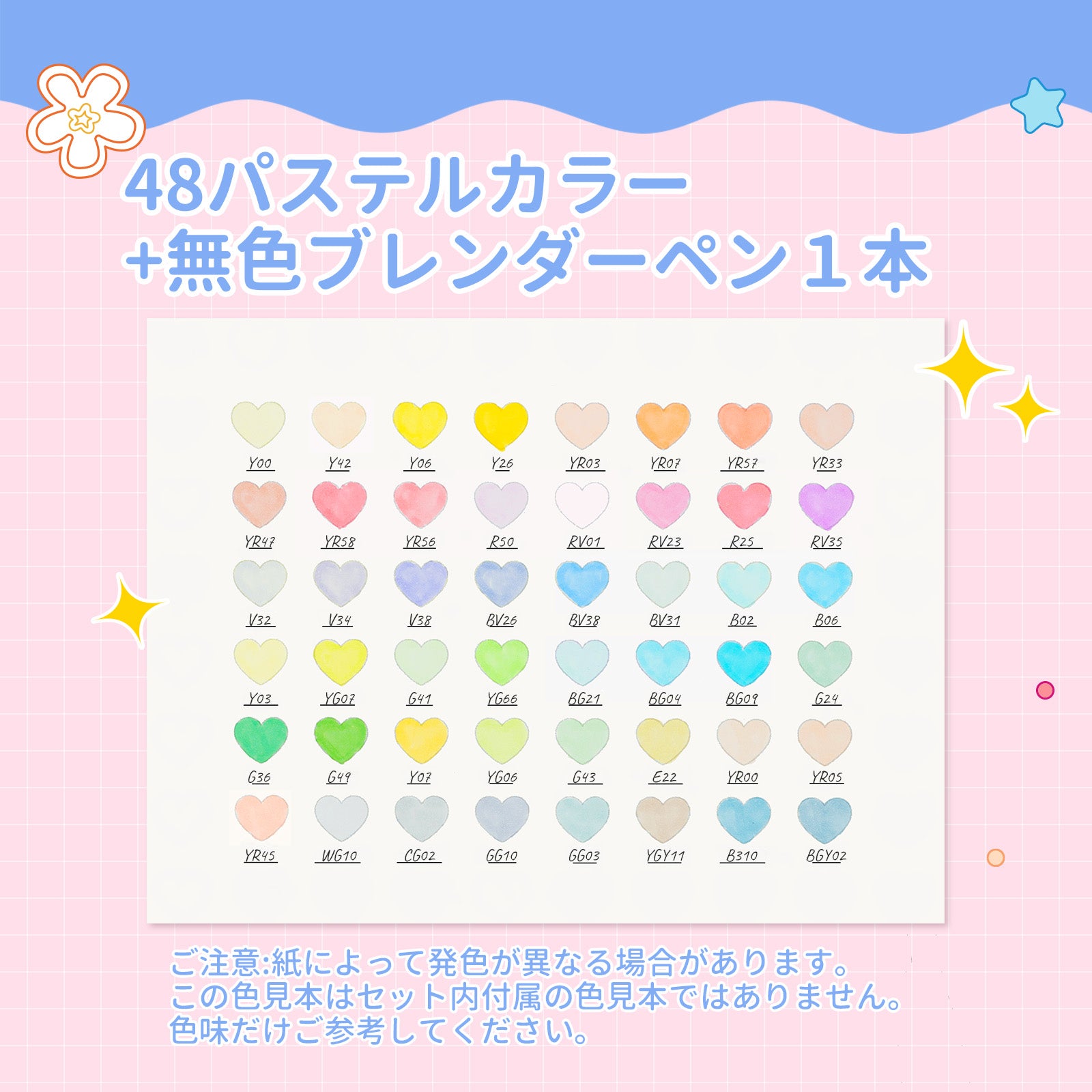 【 サンリオキャラクターズ×Ohuhu 】　　イラストマーカー 48色