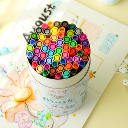 Ohuhu Maui 水性マーカー 60色  筆・極細