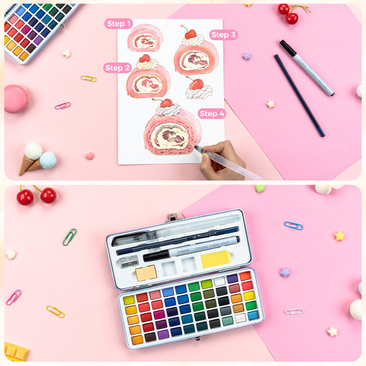 Ohuhu 水彩絵具50色 収納ケース付き – Ohuhu Japan